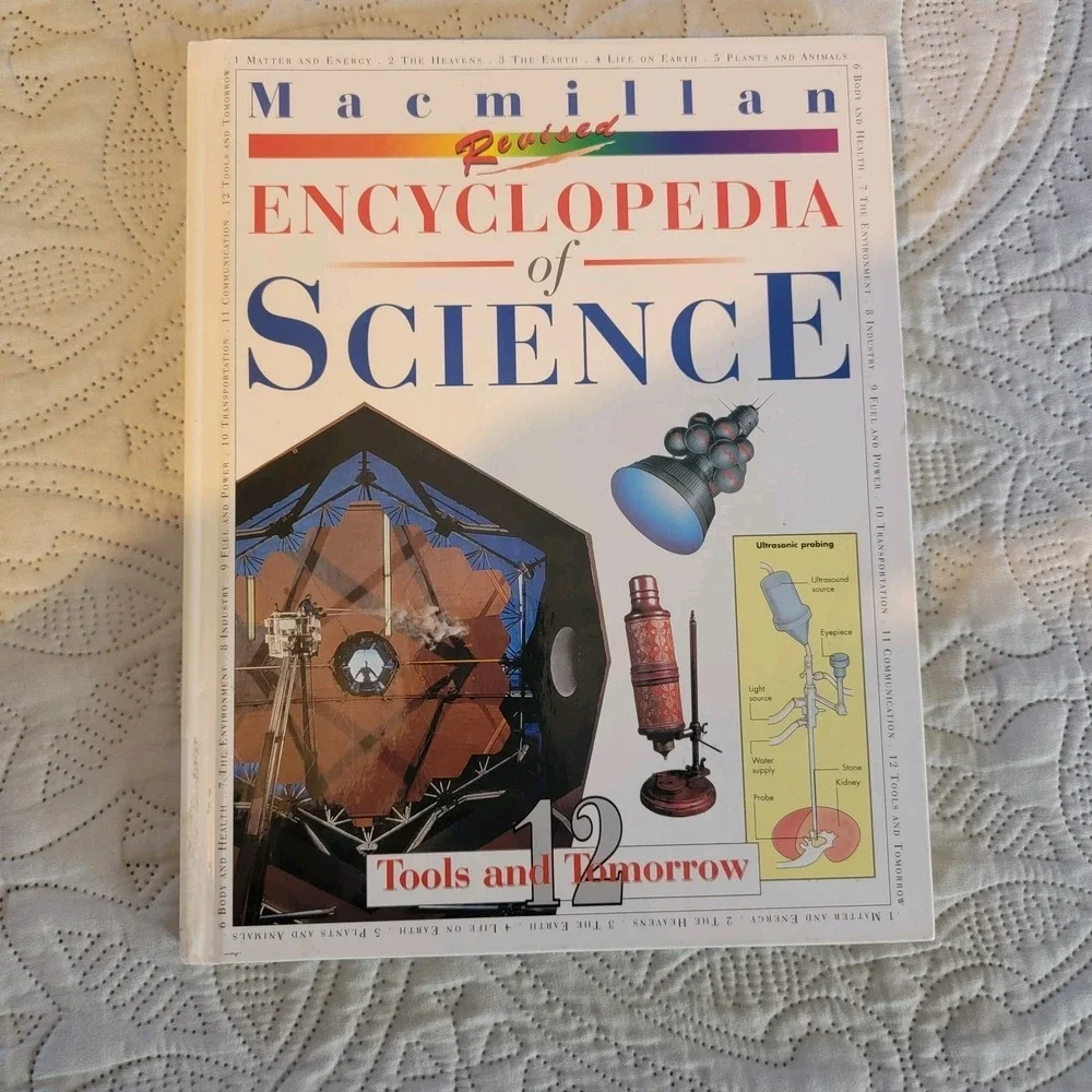 encyclopedia of science macmillan tools kf tommrow, grade 4-9 rare revised 1997